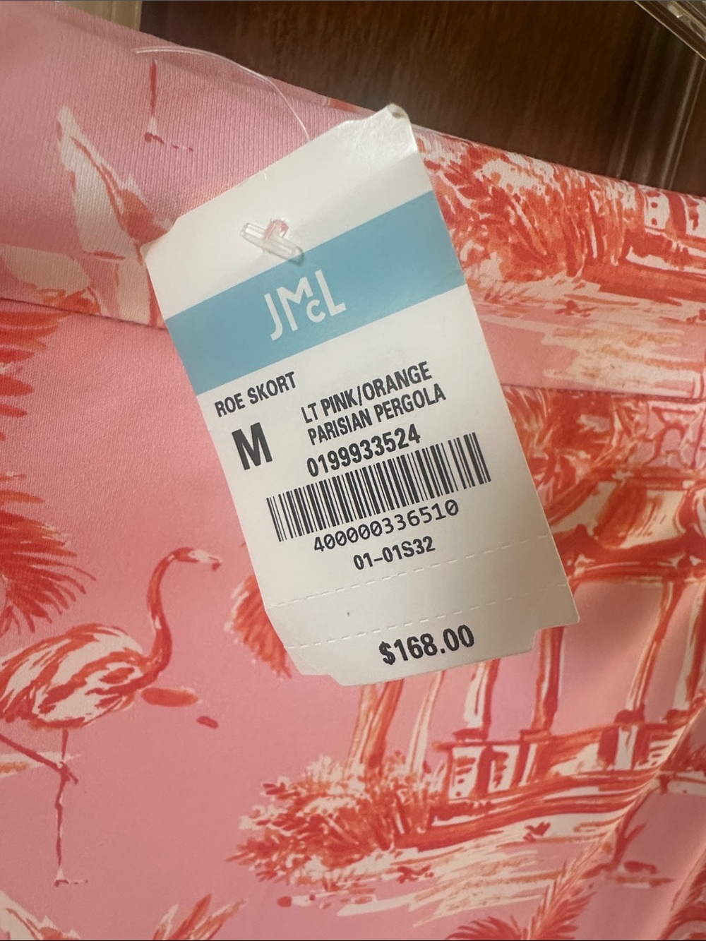 J McLaughlin NWT Pink/Coral Parisian pergola  Skort NWT Medium (6-8) - Picture 6 of 6